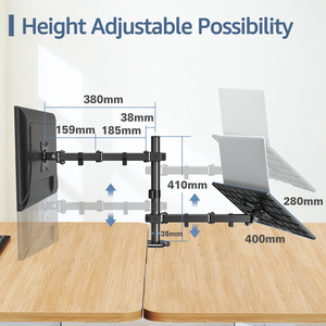 Máy Tính Xách Tay Và Màn Hình Đứng 13 Để 17 Inch Máy Tính Xách Tay Bàn Arm Núi Và 32 Inch Màn Hình Cánh Tay Bàn Núi - Product Image 6