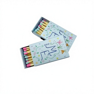 Caja <span class=keywords><strong>de</strong></span> cerillas deslizante <span class=keywords><strong>de</strong></span> madera con diseño <span class=keywords><strong>de</strong></span> arte lineal minimalista y bonito, con punta <span class=keywords><strong>de</strong></span> doble color pastel, para decoración <span class=keywords><strong>de</strong></span> mesa <span class=keywords><strong>de</strong></span> tocador femenina y velas <span class=keywords><strong>de</strong></span> aromaterapia - Product Image 4