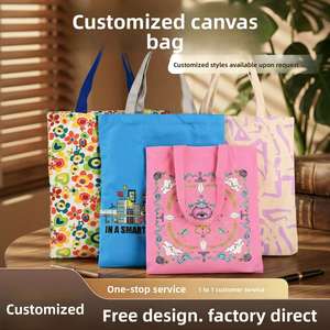 Bolsas de Lona Personalizadas con Cierre de Cremallera, Impresión de Logotipo, Mochilas Promocionales de Marca Corporativa para Cursos de Formación - Product Image 1