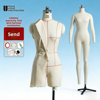 Mannequins de couturière et mannequins de tailleur, mannequin de tailleur réglable, mannequin de couture, demi-corps