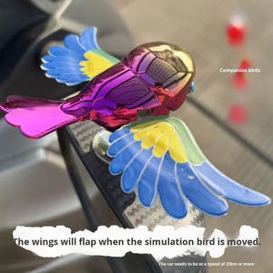 เครื่องประดับรูป<span class=keywords><strong>นก</strong></span>ติดกระจก<span class=keywords><strong>รถยนต์</strong></span>แบบใหม่ ปี 2025 <span class=keywords><strong>นก</strong></span>บินได้ติดกระจกมองหลังรถยนต์  <span class=keywords><strong>นก</strong></span>เพื่อนร่วมทางสำหรับรถจักรยานยนต์ พร้อมปีกกระพือ - Product Image 2