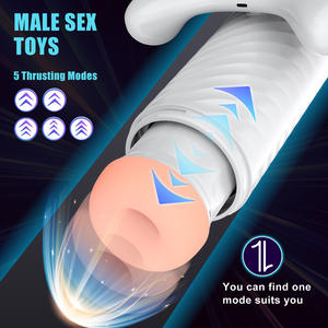 Masturbation masculine avec support vidéo pour téléphone portable La poignée de <span class=keywords><strong>jeu</strong></span> rétractable entièrement automatique vibre sucer le masturbateur - Product Image 6
