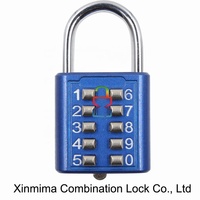 Serrure à combinaison numérique à 10 chiffres à bouton-poussoir, serrure à mot de passe à combinaison réinitialisable, serrure à combinaison numérique, approvisionnement direct d'usine, serrures XMM-8031A
