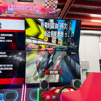 Simulateur de course automobile d'arcade pour enfants en intérieur, jeu de conduite complet avec certification CE, fonctionnement à pièces, anglais