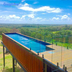 Grande fenêtre personnalisable en verre acrylique pour piscine hors sol en fibre de verre - Product Image 3