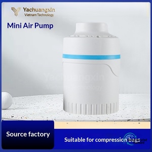 Portable Electric Air <b>Pump</b> Black Plastic Rechargeable With Hose And Plug For Camping Outdoor Use All Seasons - Product Image 4