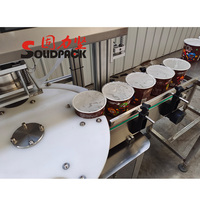Machine automatique de thermoscellage de scellant de feuille d'aluminium de Solidpack pour le pot en plastique de boîte de tasse d'animal familier