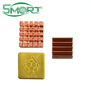 Smart Electronics 3 Pcs/Set Heat Sink Cooling Kit For Raspberry Pi 3 Model B with tape Copper Heatsink