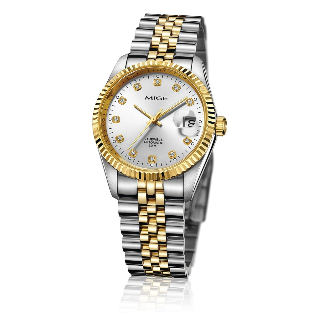 OEM ODM Custom Logo Stainless Steel Mechanical Watch For Men Top High Quality Luxury Automatic Watch 5ATM Waterproof