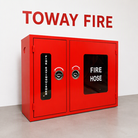 Enrouleur de tuyau d'incendie Cabinet avec balançoire Enrouleur de tuyau d'incendie manuel 1 "x 30m Buse d'incendie Armoire