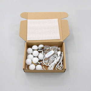 2 4 6 8 10 12 Stück Dreifarbige Abstimmbare Weiße Dimmbare LED-Schminkspiegellampe Spiegelleuchte 34mm USB-Spiegelbeleuchtung - Product Image 3