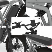 Vélo électrique tout-terrain à gros pneus 750W pour adultes, usage urbain et tout-terrain, personnalisation en gros par l'usine OEM