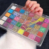 Palette de maquillage scintillante 40 couleurs, palette de peinture pour le visage pour adultes et enfants, ensemble de peinture corporelle pour le carnaval, pour les fêtes