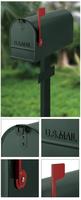 Boîte aux lettres décorative extérieure moderne en acier avec serrure pour jardin résidentiel ou livraison de colis post-monté à vendre