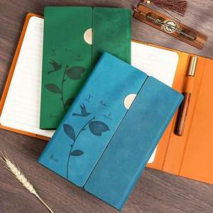 High Quality <b>A5</b> Size Office <b>Notepad</b> Top Grade Hardcover Meeting Notebook with Pen Holder - Product Image 5