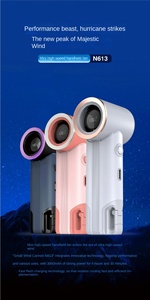 Resta fresco mentre sei in movimento con un mini ventilatore compatto e ricaricabile con schermo digitale e moschettone. - Product Image 2