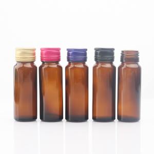 Botella de Vidrio Ámbar para Medicamentos Líquidos, Botella de Vidrio para Jarabe con Tapa de Aluminio a Prueba de Manipulación - Product Image 6