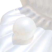 Aufblasbare Shell Float Row Pearl Ball Lüfter halterung Jakobs muschel Water Float Bett