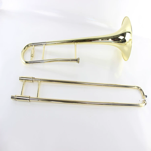 Trombón de oro electroforético Trombón de latón dorado en clave de B Flat Trombón de rendimiento de <span class=keywords><strong>banda</strong></span> profesional de alta calidad TB022005 - Product Image 6