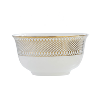 Assiettes à dessert en céramique de luxe européennes avec bordure dorée, ensemble d'assiettes à gâteau, à collation et à apéritif en porcelaine pour la décoration d'hôtels et de maisons