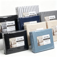 Ensemble de draps en microfibre pour la maison personnalisé en 4 pièces, drap de lit, drap de lit, ensemble de literie pour hôtel