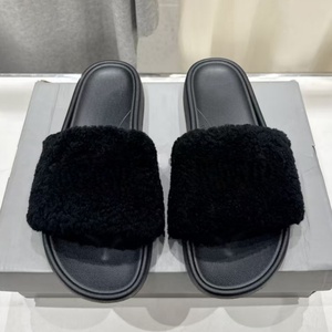 Chaussons de luxe pour hommes, style décontracté, fourrés et chauds, à plateforme, pour l'intérieur et l'extérieur - Product Image 2