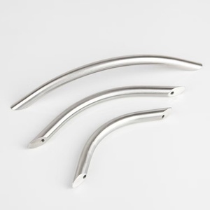 China Made Arc Curved Solid Stainless Steel Drawer Pull Modern Small Furniture Cambered Bridge Shape Cabinet <strong>Door</strong> Handle - Product Image 4