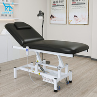Table de traitement électrique pliable SONKLY en cuir ignifuge pour physiothérapie et chiropratique, avec cadre en fer, lit médical à hauteur réglable