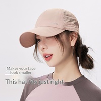 Chapeau de soleil en nylon pour femme Printemps/Été 2025, léger, perforé, respirant, à séchage rapide, réglable ; pour l'extérieur