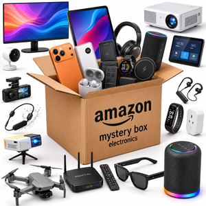 Boîte Mystère Électronique avec Smartphone, Lunettes Intelligentes, Moniteur d'Activité, Chargeur Sans Fil, Gadgets Mixtes Aléatoires pour la Revente - Offre Spéciale - Product Image 1