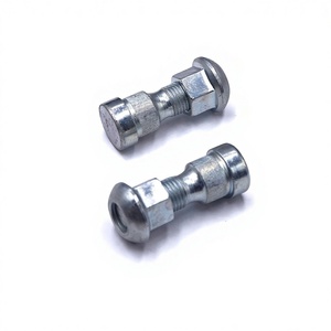 Kit de boulons de moyeu de roue et d'écrous à bride en acier au carbone zingué, avec goujons moletés antidérapants, personnalisable OEM pour jantes de voitures et camions - Product Image 4