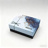 Vente en gros de haute qualité Ensemble magnétique blanc et bleu Boîte cadeau bon marché Emballage en carton Boîtes cadeau magnétiques pliantes en papier