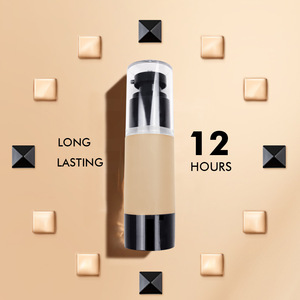 <span class=keywords><strong>Corrector</strong></span> Líquido de 9 Colores de Marca Privada, Control de Grasa, Resistente al Agua, Blanqueador de Poros, Base de Maquillaje Facial, Logotipo Personalizado, Tubo Negro, Marca OEM - Product Image 3