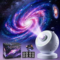 Lampu Tidur Proyektor Galaksi dengan Speaker BT, White Noise, Penenang Tidur, Lampu Suasana Langit Berbintang untuk Kamar Tidur dan Home Theater