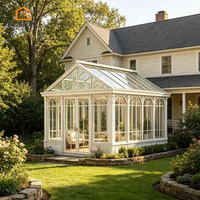 Solárium para las 4 Estaciones, Impermeable, con Rotura de Puente Térmico y Relleno de Argón, Casas de Cristal con Tamaño Personalizado