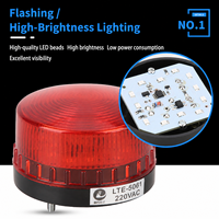 Sirène d'alarme de sécurité industrielle à LED avec voyant sonore et lumineux clignotant, balise rotative, protection 12V 24V 220V 380V