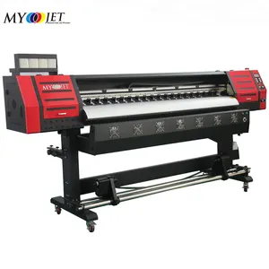 MYJET 1.8m 6ft Solvent Printer XP600 E pson print head is suitable for lamp cloth photo paper PP paper PVC film printing fast