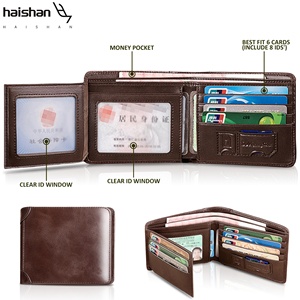 Ví nam da thật gấp đôi, chống RFID, có 2 ngăn đựng chứng minh thư, 9 ngăn đựng thẻ, 2 ngăn đựng tiền mặt, 1 ngăn đựng <span class=keywords><strong>SIM</strong></span> - Product Image 3