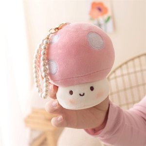 <span class=keywords><strong>Kawaii</strong></span> प्लश खिलौना 3 डी आकर्षण कार्टून नरम मशरूम गुड़िया कीचेन प्लसीज़ डिजाइनर खाद्य कीरिंग मोती चेन लड़के लड़की श्रोच उपहार - Product Image 6
