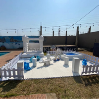 Château gonflable pour bébés, arc-en-ciel, jeu souple, château gonflable pour sauter, aire de jeux intérieure pour enfants, piscine à balles pour enfants en intérieur