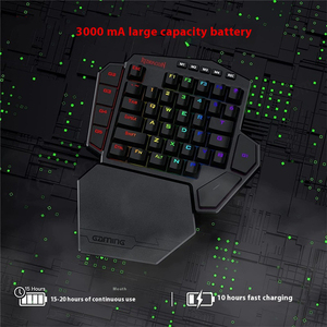 Redragon k585 RGB một tay không dây Bàn phím cơ khí thuận tay trái máy tính xách tay/Bàn phím máy tính để bàn Jedi Survival PU BG PC câm - Product Image 3