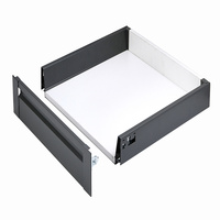 Système de tiroirs de cuisine moderne à fermeture amortie et extension totale, glissière de tiroir avec capacité de 40 kg pour chambre et appartement