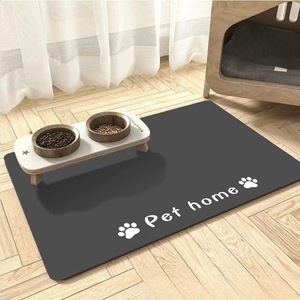 Tapis de nourriture pour chien absorbant avec logo de marque OEM Tapis d'alimentation doux et pliable en diatomite, adapté aux animaux de compagnie - Product Image 1