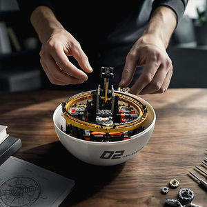 Kit de construction de robot sphérique à vision mécanique interne, suspension magnétique, lumière, ornement de bureau <span class=keywords><strong>science</strong></span>-<span class=keywords><strong>fiction</strong></span> pour adolescents de plus de huit ans - Product Image 6