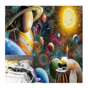 Space Universe 3D Wallpaper Children's Bedroom Large Mural Living Room Bedroom TV Background Wallpaper