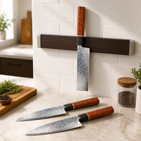 Couteau de chef japonais en acier Damas VG10 à haute teneur en carbone, 67 couches, avec manche octogonal en bois d'ébène, pour droitier, lame droite