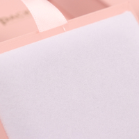 Custom Eco Friendly riciclabile carta rosa cartone stile libro di gioielli scatola di imballaggio con nastro per gioielli