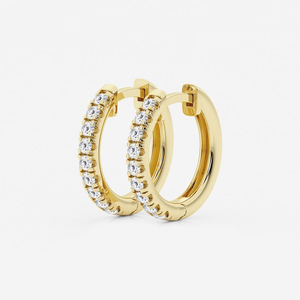 ต่างหูเพชรทรงกลม 1_2 กะรัต เพชรเลี้ยงในห้องปฏิบัติการ ประดับแบบฝรั่งเศส สำหรับผู้หญิง สวยหรู ระยิบระยับ เครื่องประดับชั้นดี ของขวัญสุดหรูแบบมินิมอล - Product Image 6