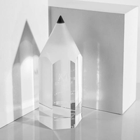 Trophée en cristal haut de gamme personnalisable, design créatif pour cadeau de la Journée des enseignants, souvenir ou récompense de concours