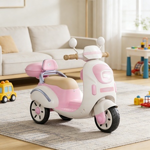 Motocicleta Eléctrica para Niños de 12v y 3 Ruedas, Motocicleta Eléctrica para Niños con Batería de 3 Ruedas para Niños y Niñas, Regalo para Interiores y Exteriores - Product Image 1